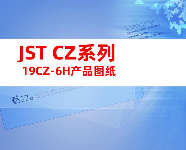 JST CZ系列 19CZ-6H产品图纸